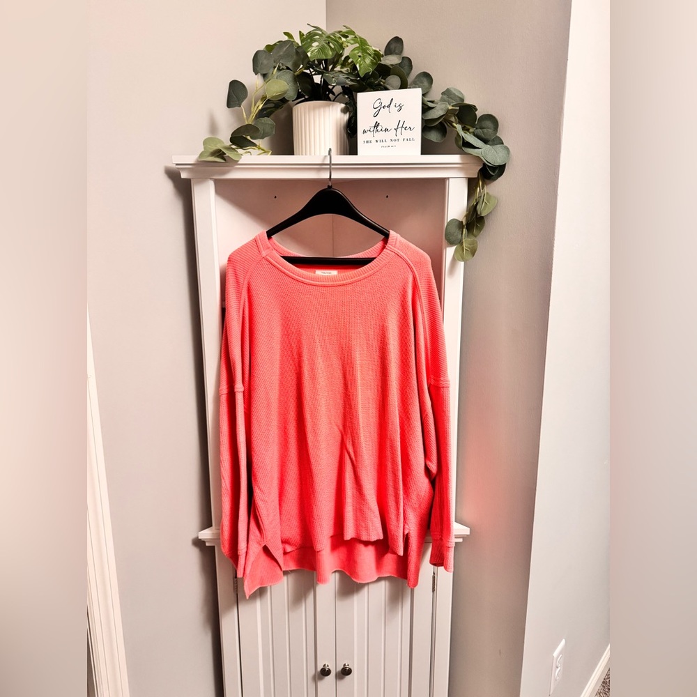 Maurices Vibrant Coral Knit Top